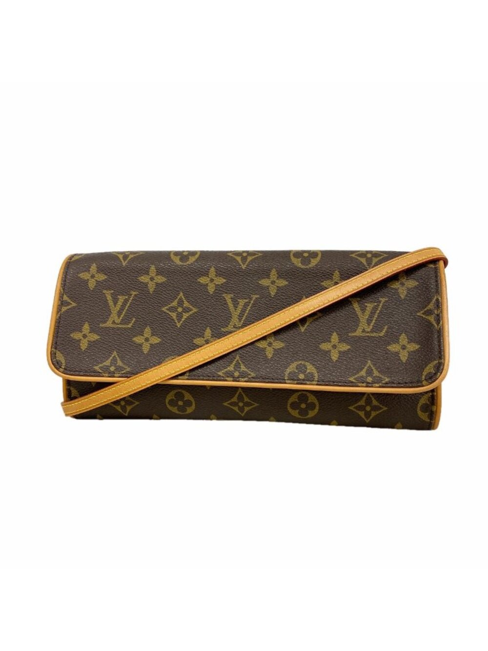 Louis Vuitton Shoulder Bag Monogram Pochette Twin GM Brown